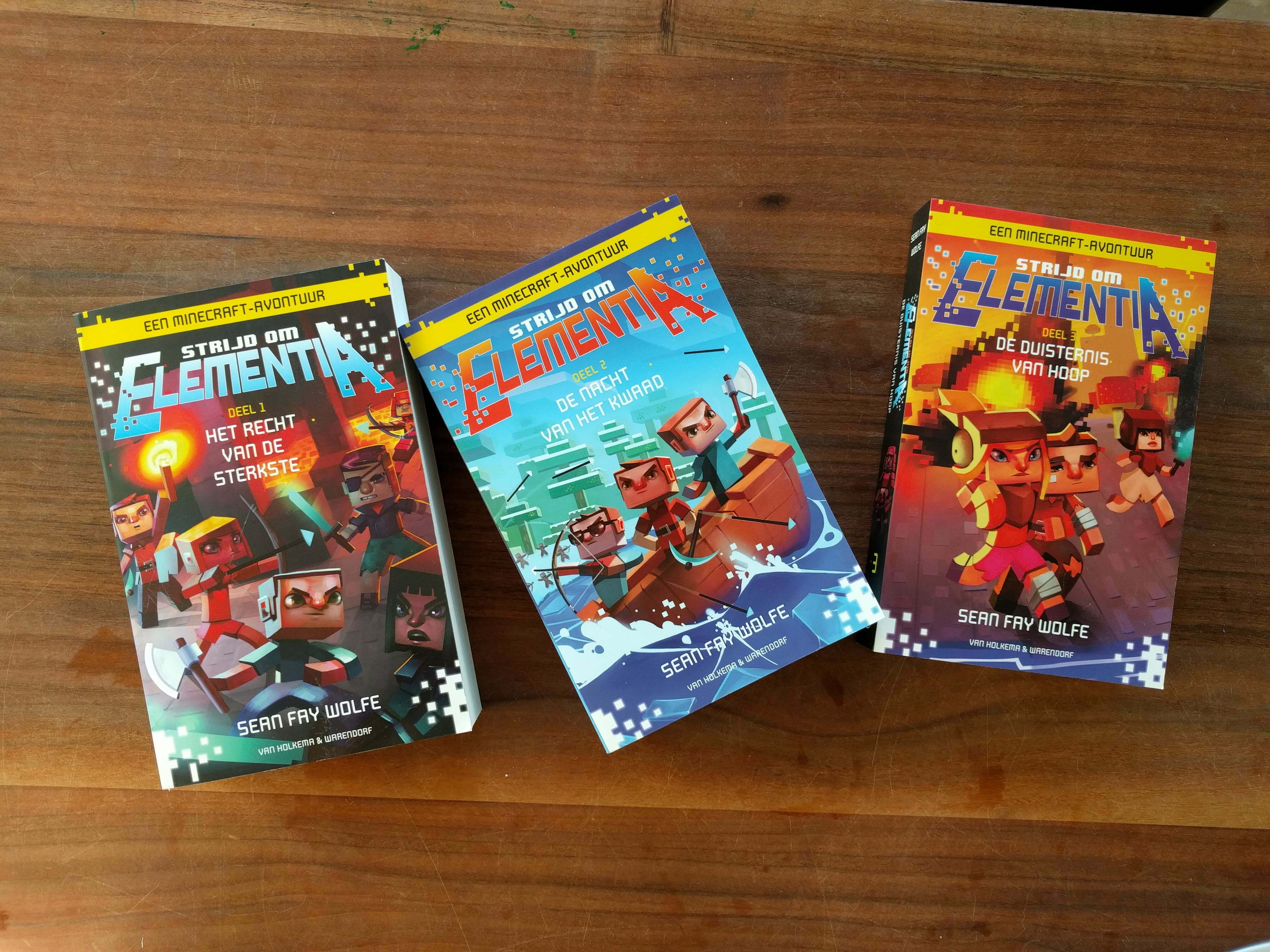 Aanrader: Minecraft Boekenserie “Strijd om Elementia”