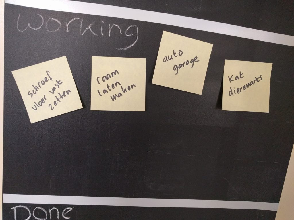 Kanban voor het huishouden