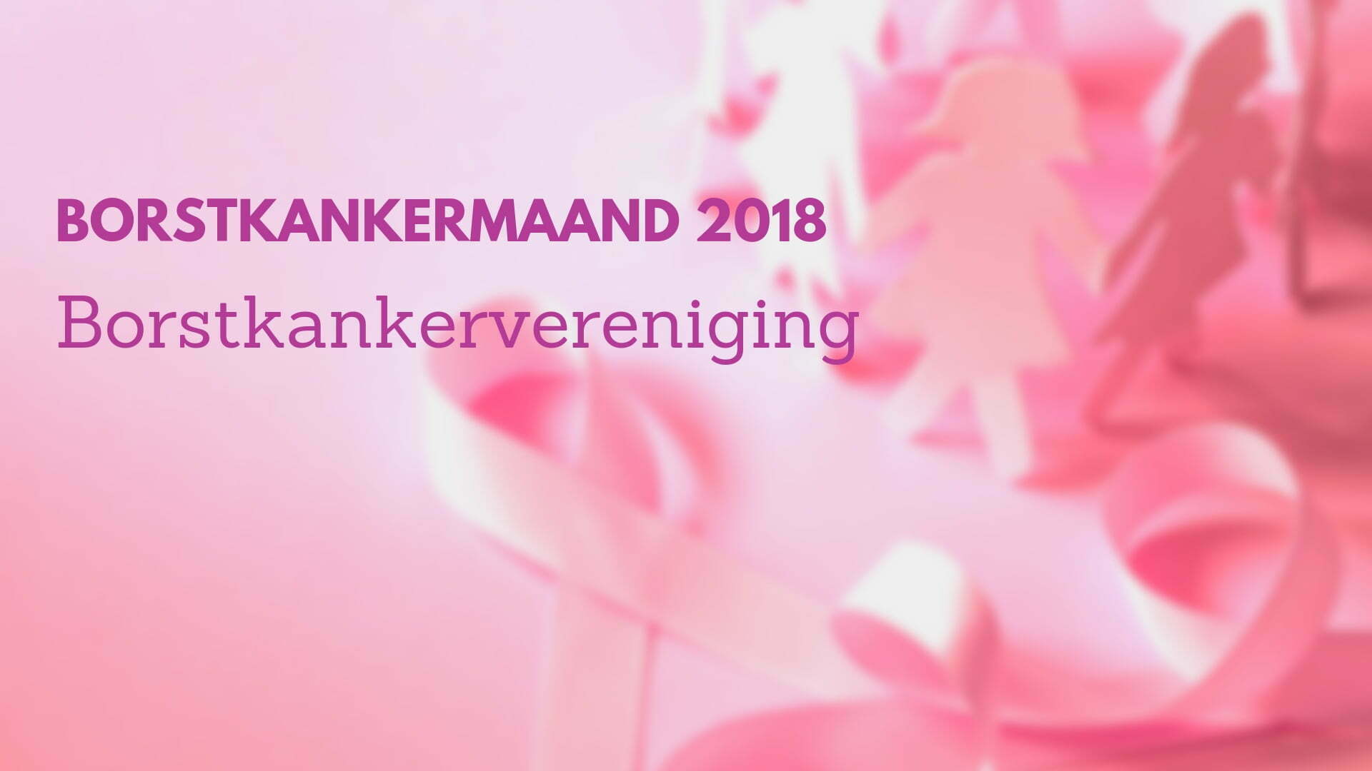 Oktober 2018 Borstkankermaand