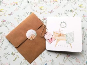Cotton bird geboortekaartjes