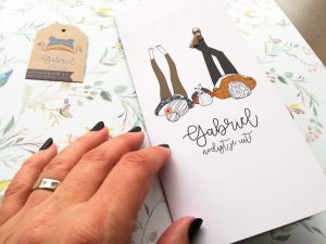 Cotton bird geboortekaartjes