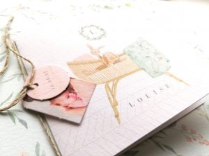 Cotton bird geboortekaartjes