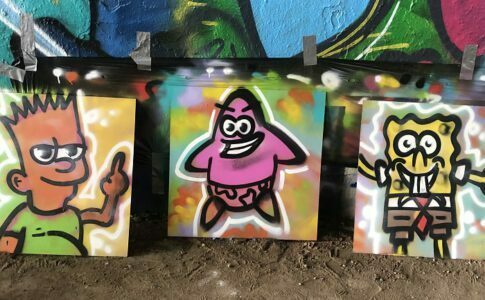 Graffitifun kinderfeestje